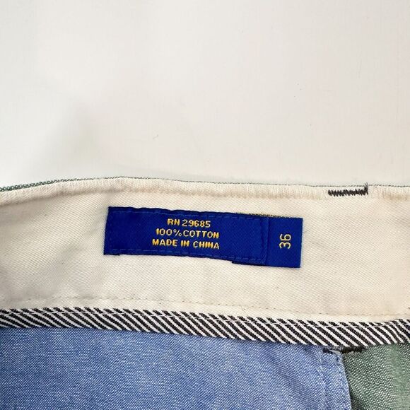 Pendleton Men's Green Cotton Shorts Sz 36 100% Cotton 10" Inseem - Picture 5 of 8